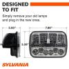 image:imageSYLVANIA  H6054 LED Heated Sealed Beam Headlight  Heated Headlights to Support Night Time Driving  GlareFree  6000k White Light  DOTCompliant  IP67Rated  OEMGrade  Easy to Install  6H054