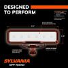 image:imageSYLVANIA Rugged 6 Inch Flood LED Light Bar  LIFETIME Limited Warranty  Floodlight 1700 Raw Lumens  Off Road Driving Work Light  For Truck Boat Tractor ATV UTV SUV 4x4 1 PC