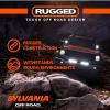 image:imageSYLVANIA Rugged 6 Inch Flood LED Light Bar  LIFETIME Limited Warranty  Floodlight 1700 Raw Lumens  Off Road Driving Work Light  For Truck Boat Tractor ATV UTV SUV 4x4 1 PC